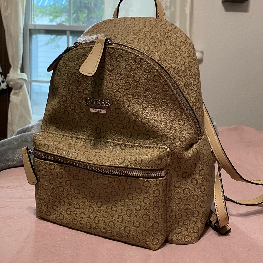 Brown/Tan Guess Backpack
